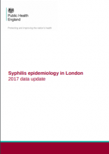 Syphilis epidemiology in London 2017: data update